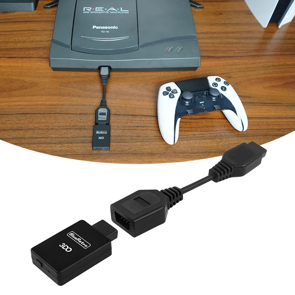 Wireless Controller Adapter for 3DO FZ-1 & FZ-10 – Compatible with PS4, PS5, 8Bitdo +more