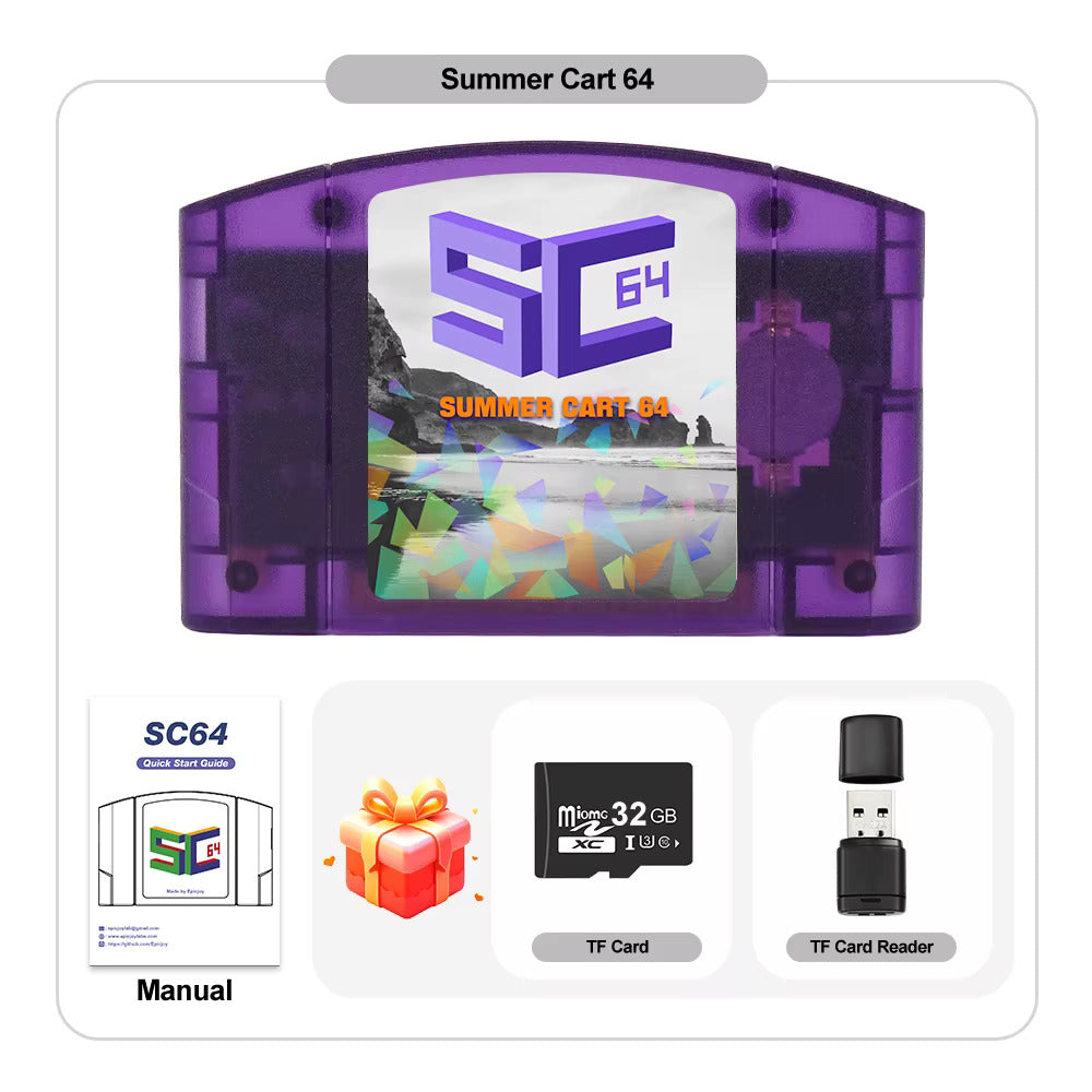 SummerCart64 – N64 Flash Cartridge with 64DD Hardware Emulation | Nintendo 64 Flashcart