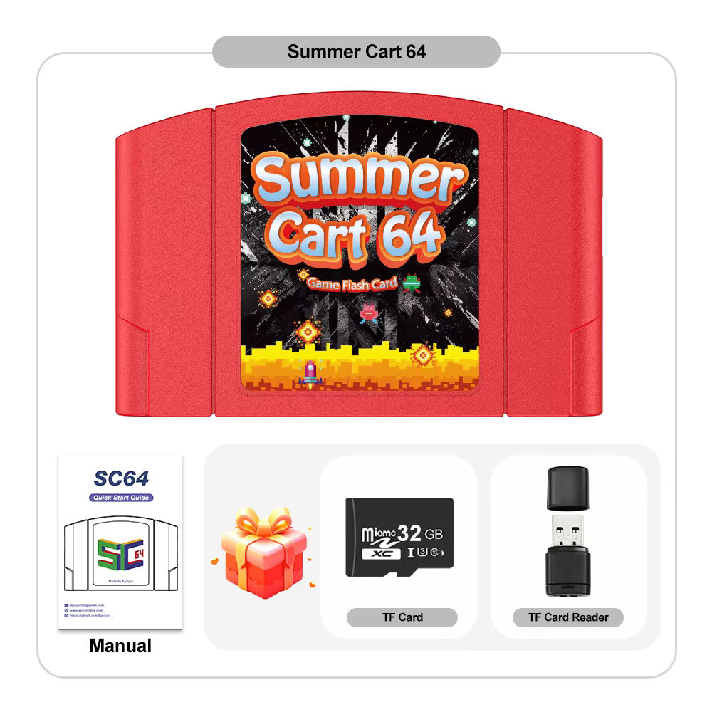 SummerCart64 – N64 Flash Cartridge with 64DD Hardware Emulation | Nintendo 64 Flashcart
