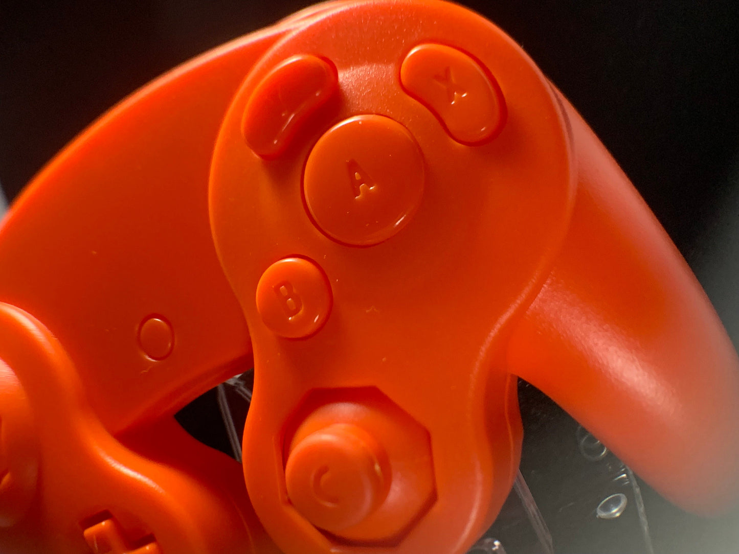Solid Orange GameCube Controller Shell - GameCube Gamepad Case - Retro Gaming Nostalgia
