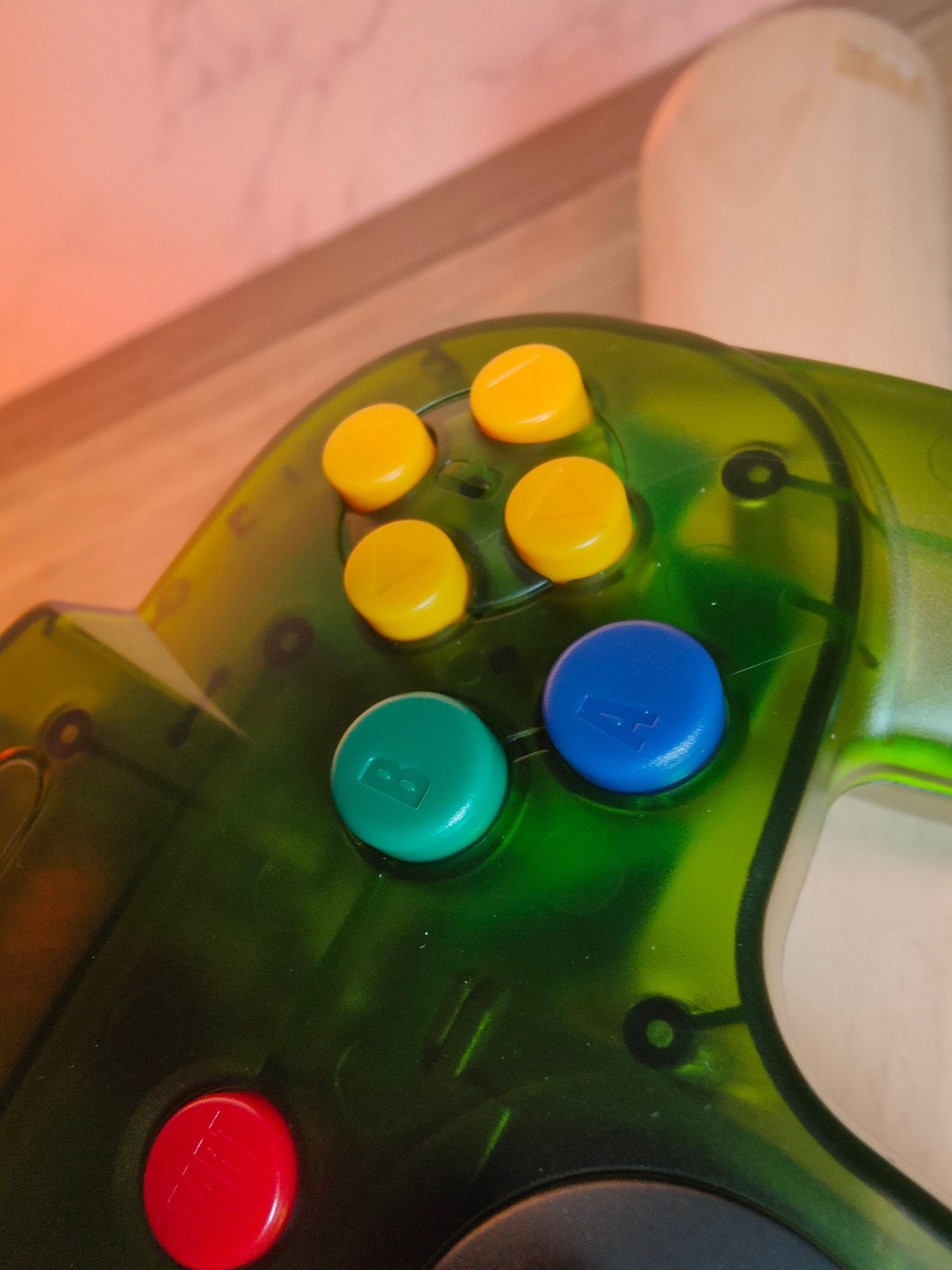 Transparent N64 Controller - N64 Gamepad Complete Pad - Retro Gaming Nostalgia