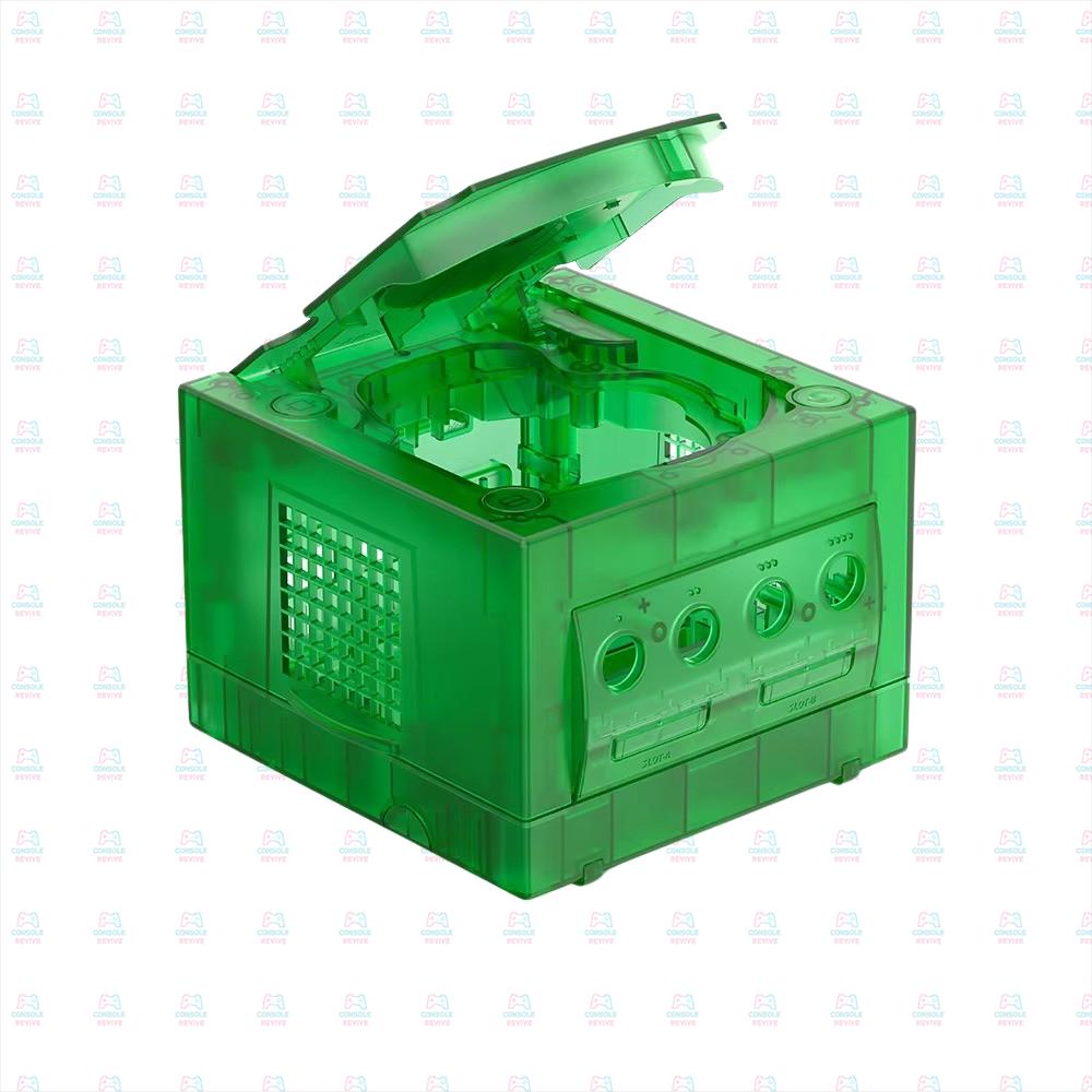 Crystal Clear Transparent Replacement Shell Case for GameCube - Enhance Your Console's Look!