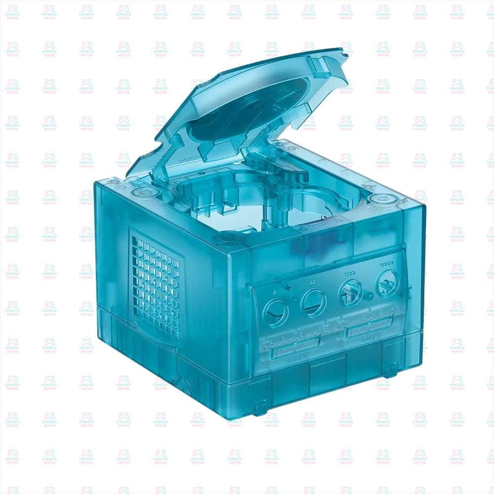 Crystal Clear Transparent Replacement Shell Case for GameCube - Enhance Your Console's Look!