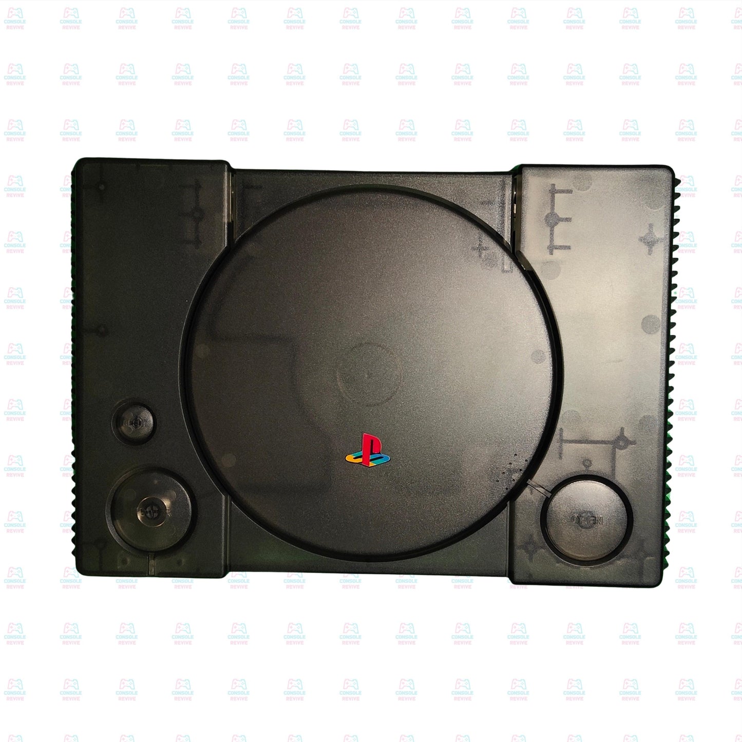 PS1 Transparent Shell Replacement Case – Clear Housing for Sony PlayStation 1 Console – Retro Modding Custom Cover Kit
