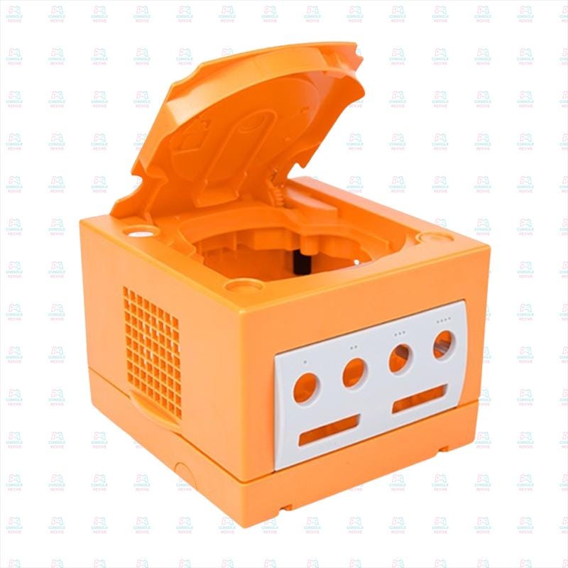 Crystal Clear Transparent Replacement Shell Case for GameCube - Enhance Your Console's Look!