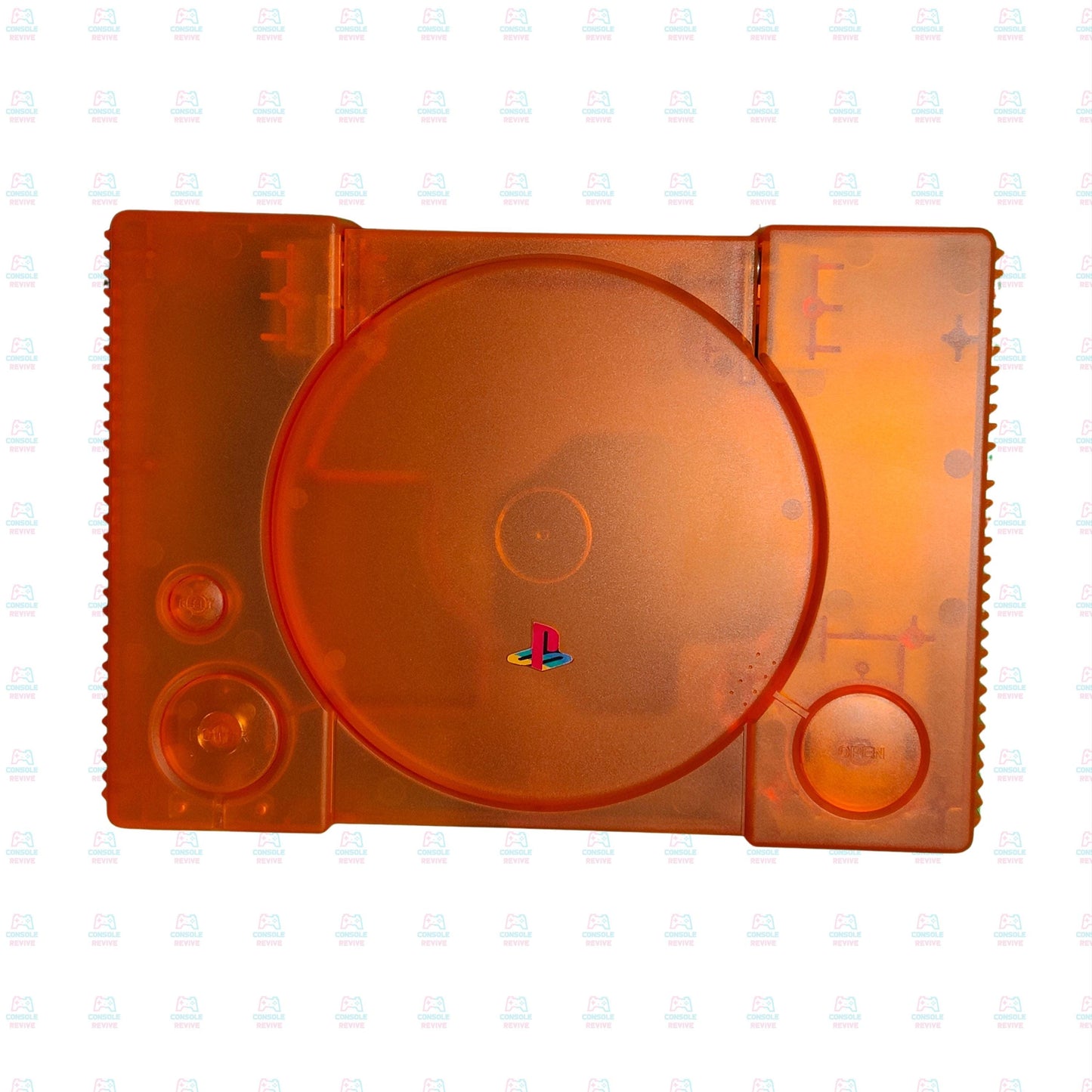 PS1 Transparent Shell Replacement Case – Clear Housing for Sony PlayStation 1 Console – Retro Modding Custom Cover Kit