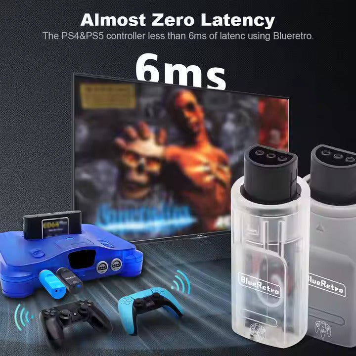 Wireless Controller Adapter for N64 Console – Compatible - PS4, PS5, & 8BitDo - Console Revive