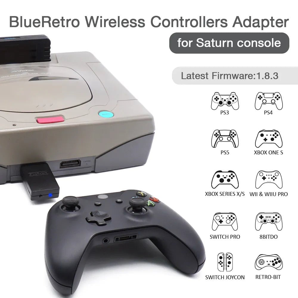Wireless Controller Adapter for Sega Saturn – Play Wirelessly on Your Classic Console! - Console Revive