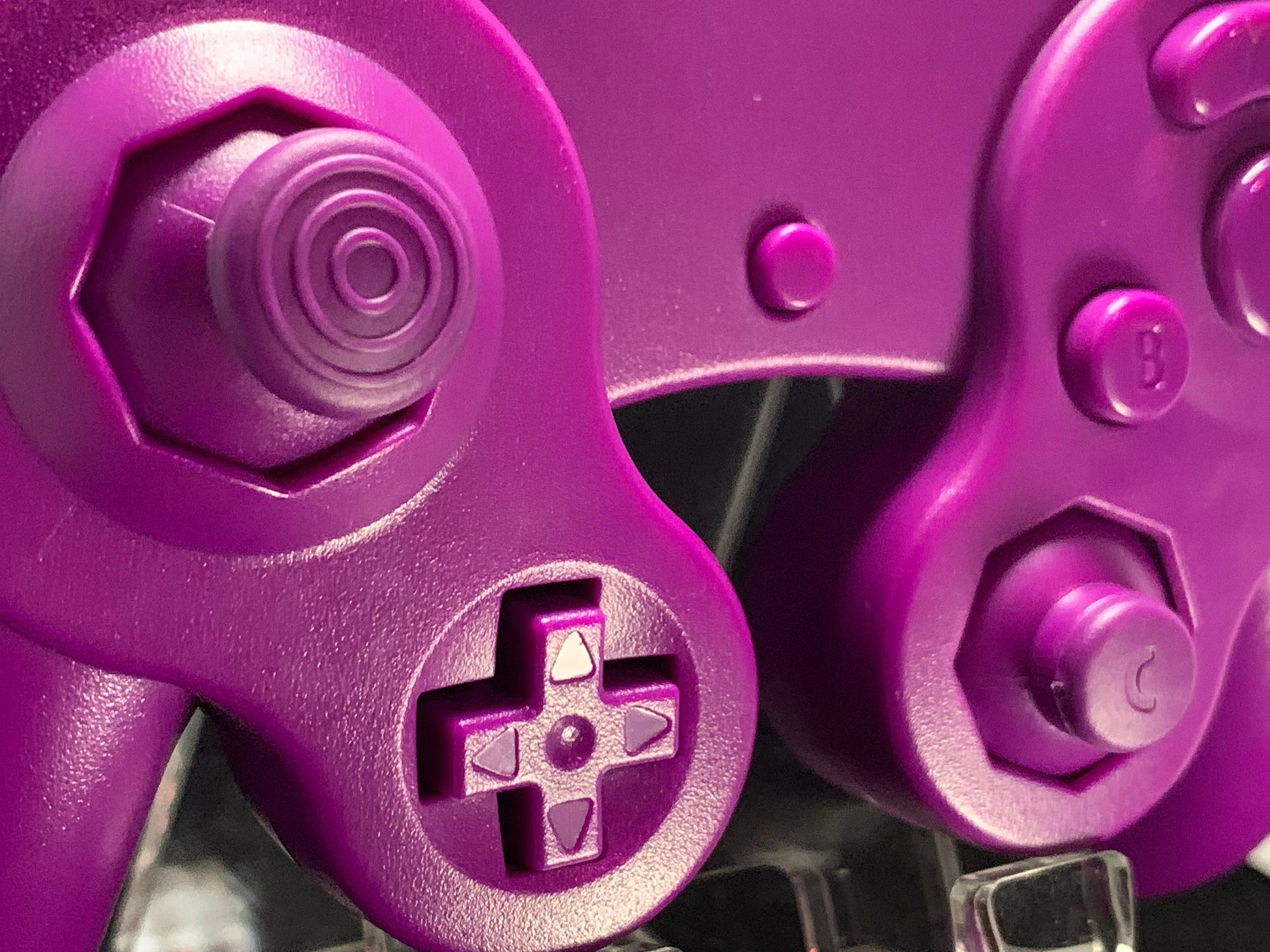 Solid Purple GameCube Controller Shell - GameCube Gamepad Case - Retro Gaming Nostalgia