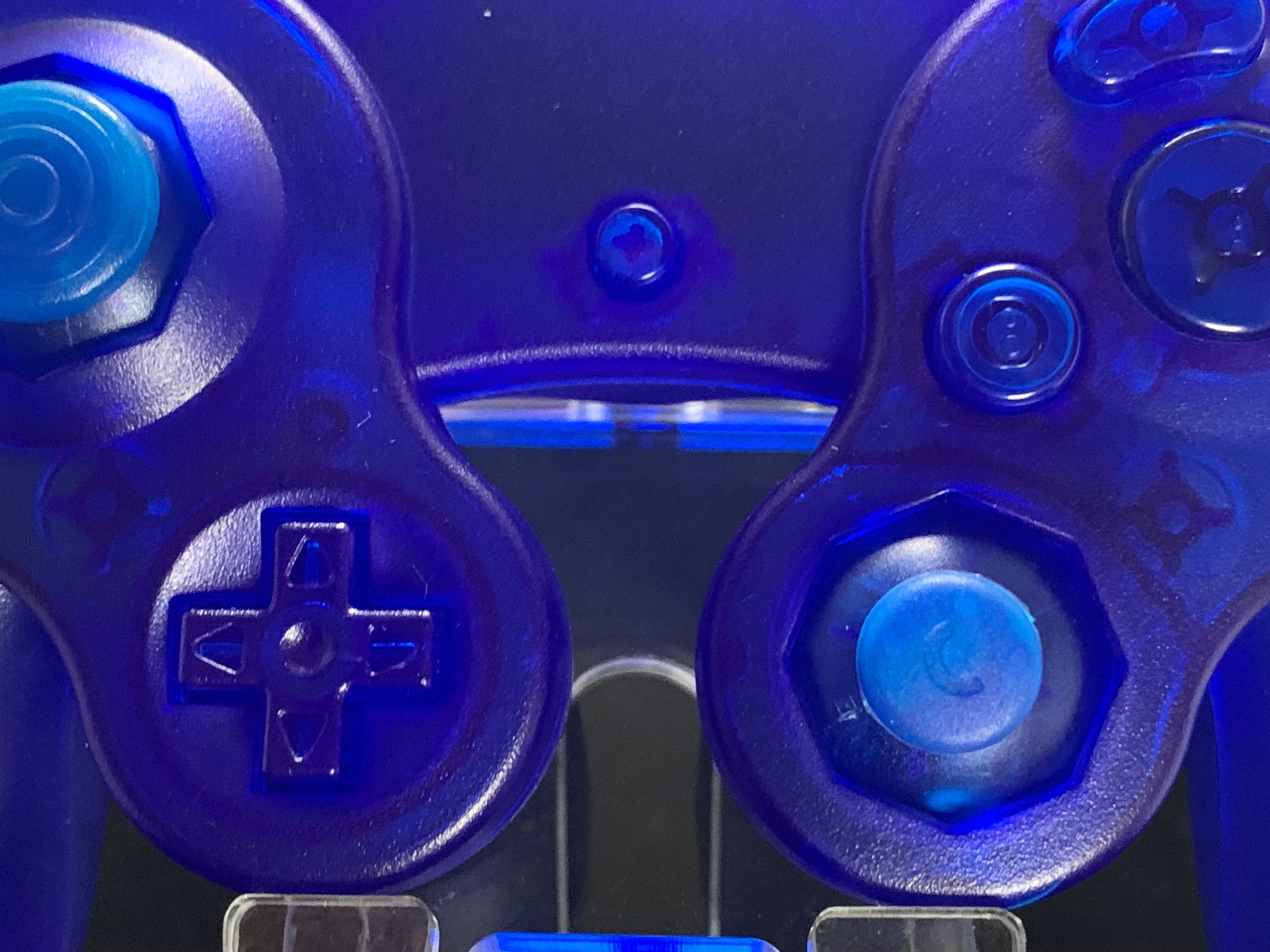 Clear Blue GameCube Controller Shell - GameCube Gamepad Case - Retro Gaming Nostalgia - Console Revive