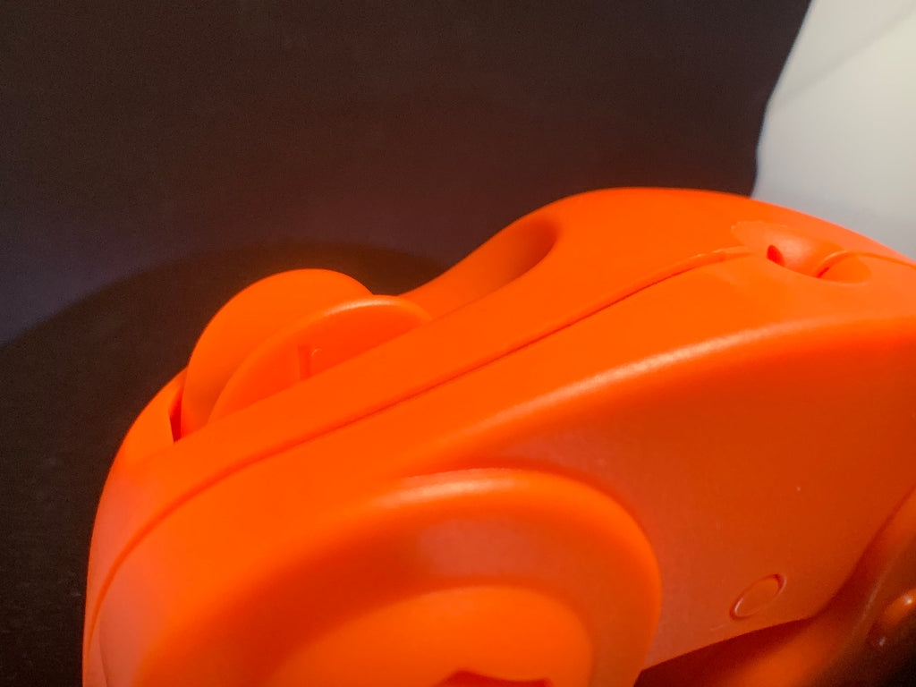 Solid Orange GameCube Controller Shell (NO BUTTONS) - GameCube Gamepad Case - Retro Gaming Nostalgia - Console Revive