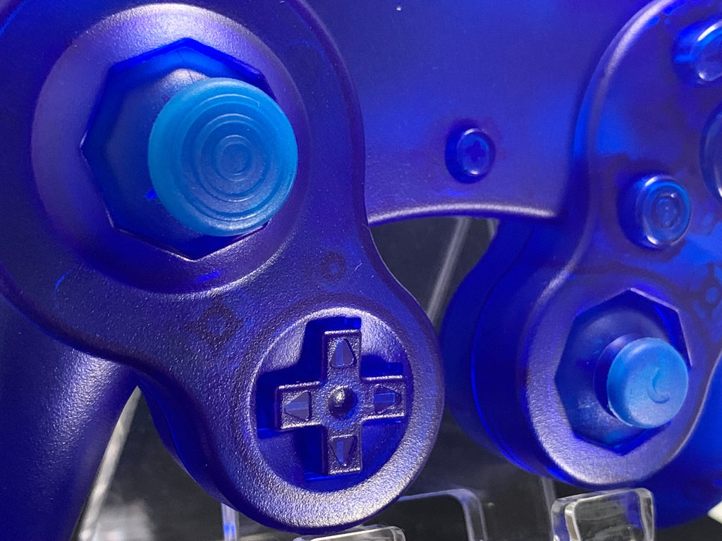 Clear Blue GameCube Controller Shell - GameCube Gamepad Case - Retro Gaming Nostalgia - Console Revive