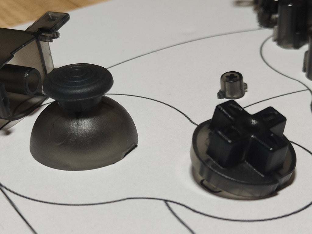 Custom Smoked Black Gamecube Controller Button Set - Console Revive