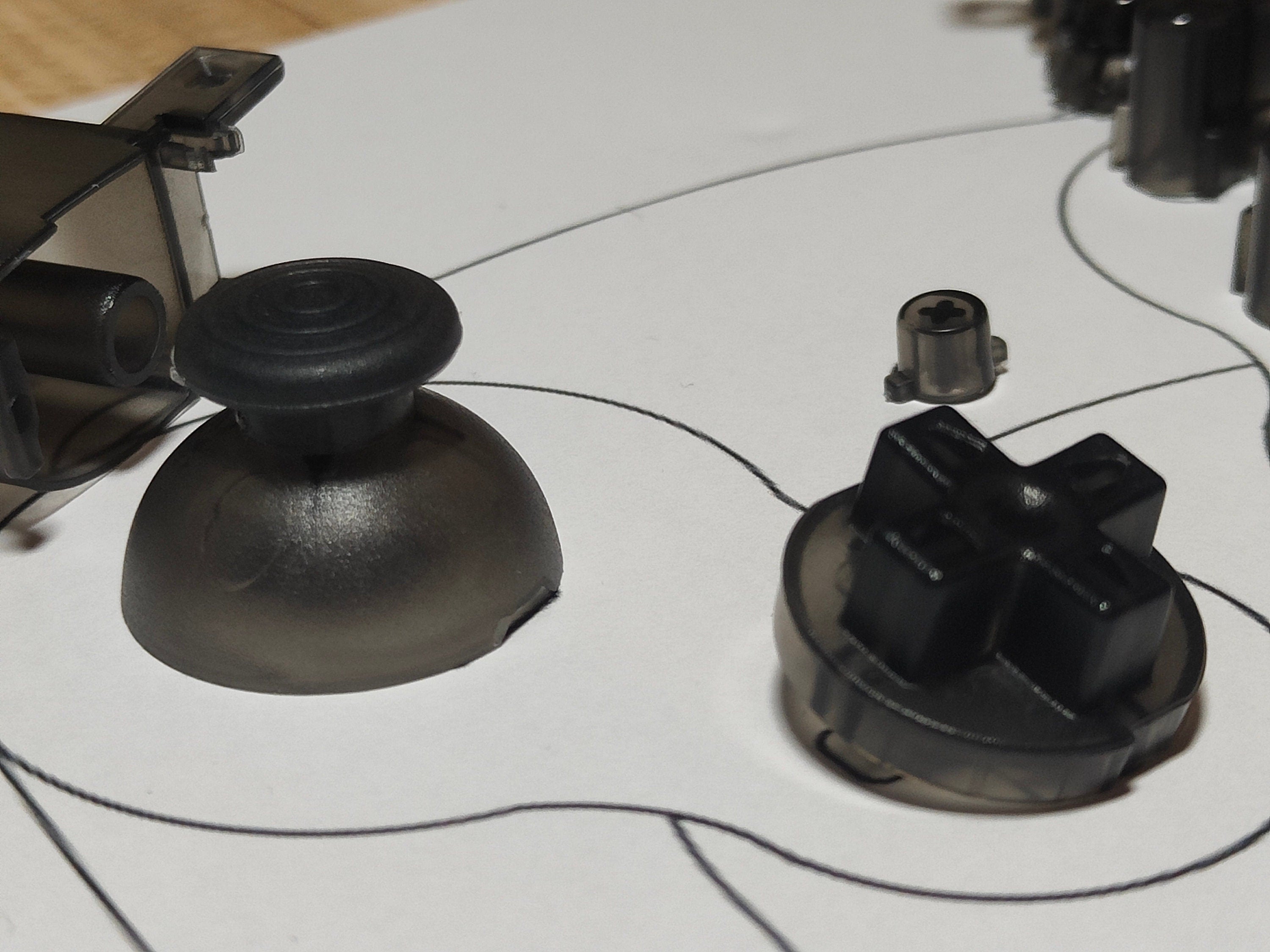 Custom Smoked Black Gamecube Controller Button Set - Console Revive