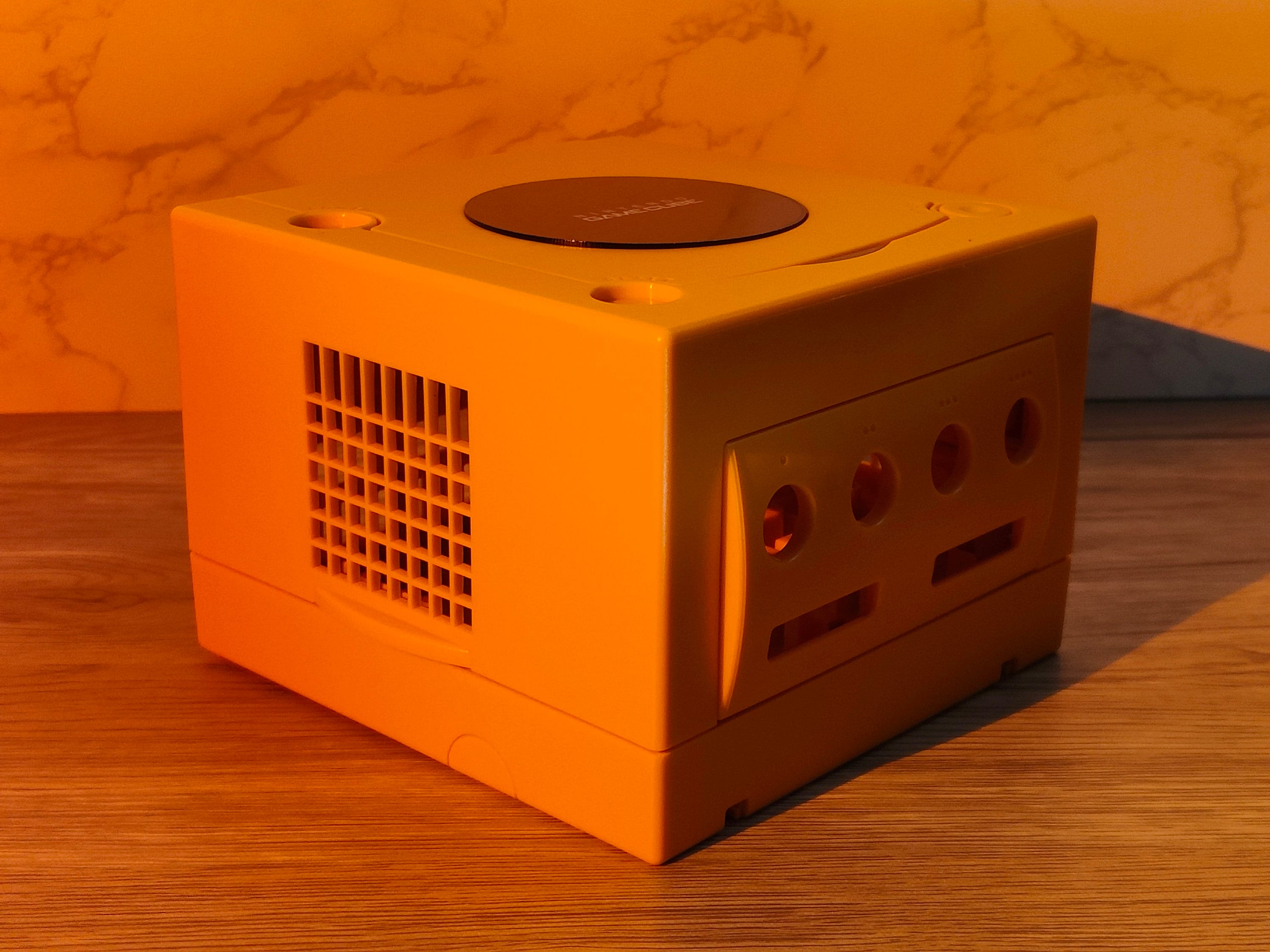 Orange Replacement Shell Case for GameCube - Enhance Your Console's Look! - Console Revive