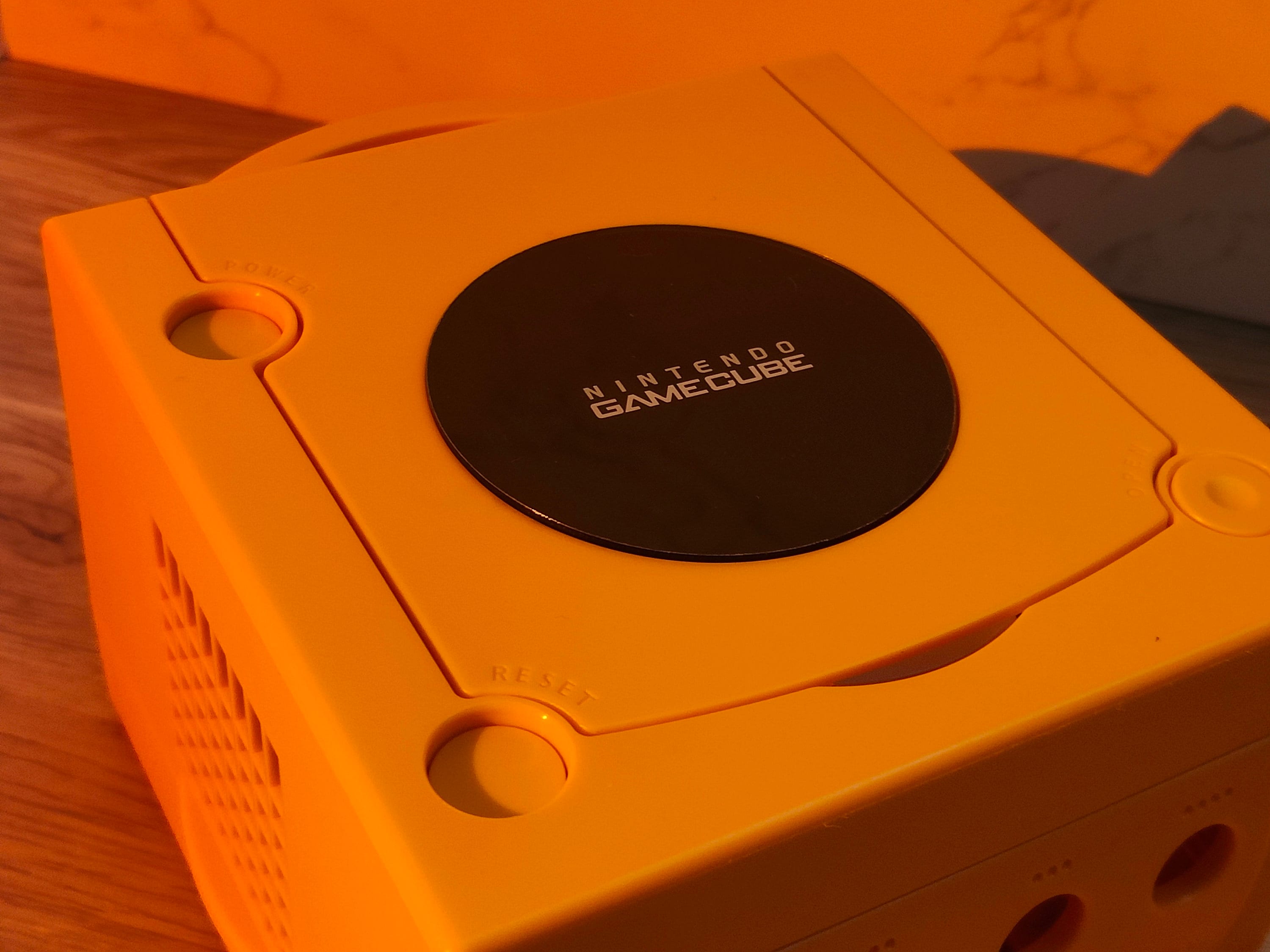 Orange Replacement Shell Case for GameCube - Enhance Your Console's Look! - Console Revive