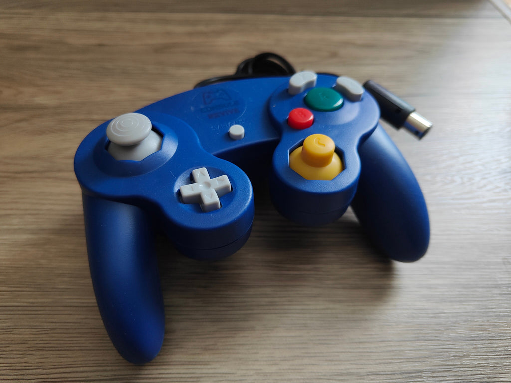 Solid Blue GameCube Controller Shell - GameCube Gamepad Case - Retro Gaming Nostalgia - Console Revive