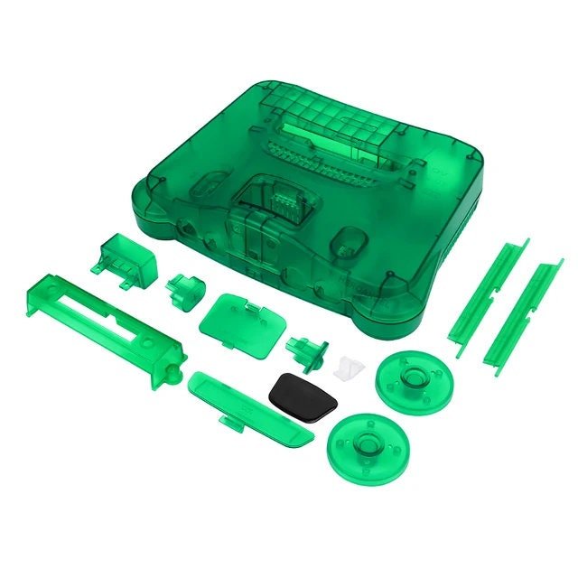 Green Transparent Replacement Shell Case for N64 - Enhance Your Console's Look! - Console Revive