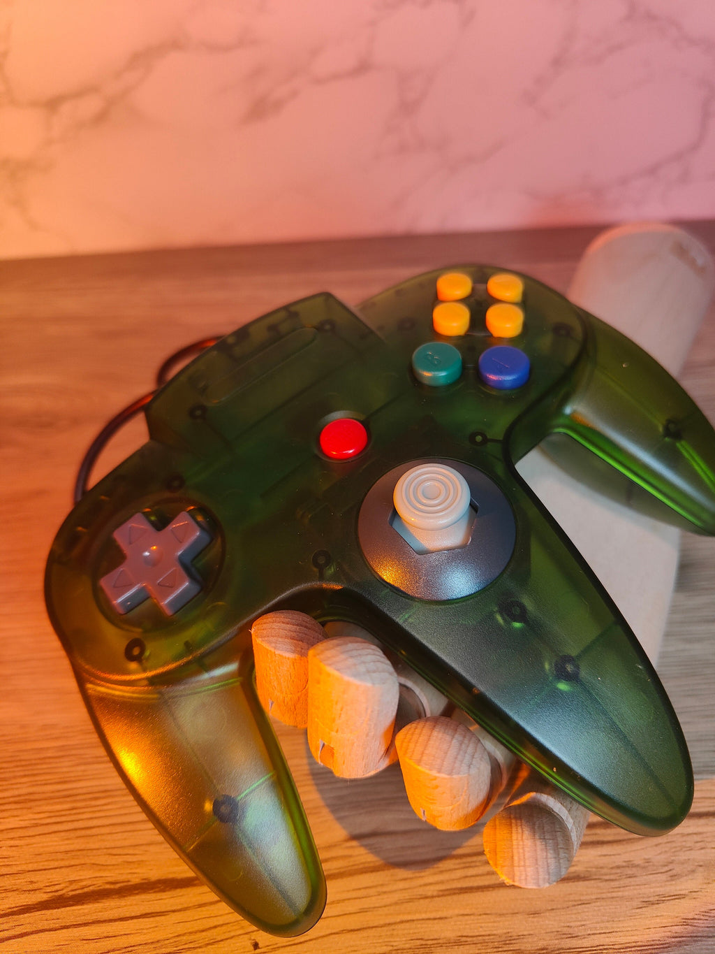 Transparent N64 Controller - N64 Gamepad Complete Pad - Retro Gaming Nostalgia - Console Revive