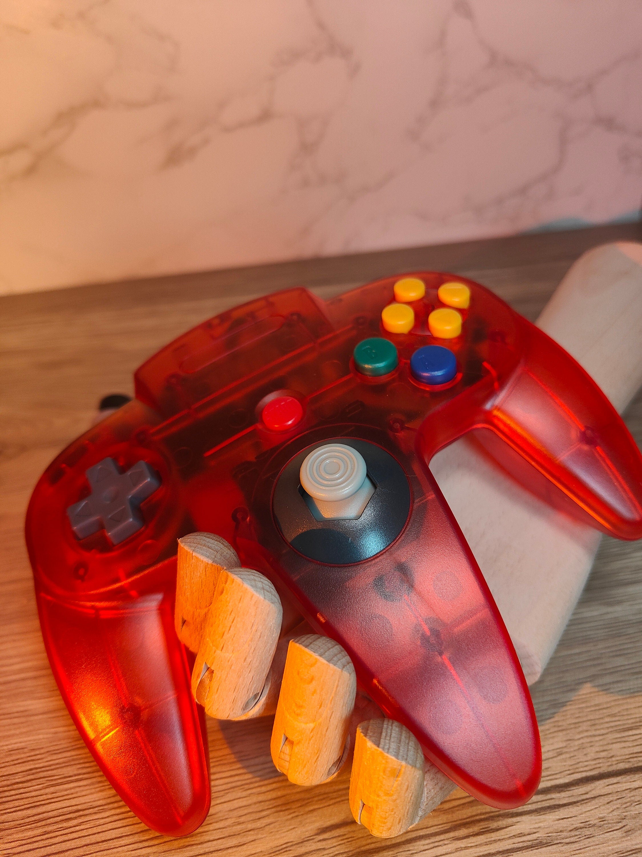 Transparent N64 Controller - N64 Gamepad Complete Pad - Retro Gaming Nostalgia - Console Revive