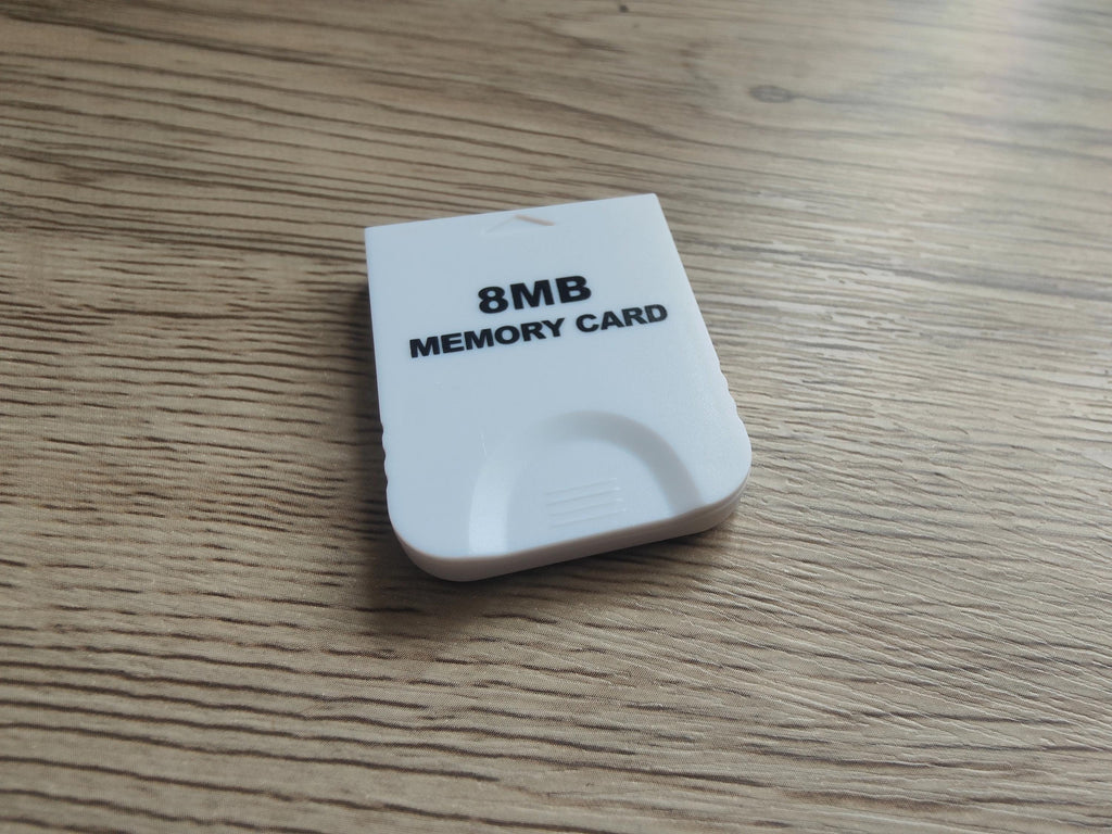 White GameCube Memory Cards 4MB - 128MB | High - Capacity Save Storage for Nintendo GC - Console Revive