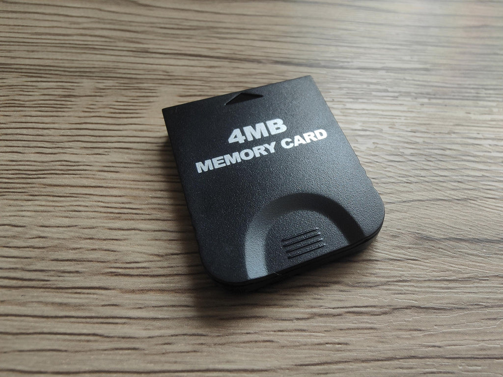 Black GameCube Memory Cards 4MB - 128MB | High - Capacity Save Storage for Nintendo GC - Console Revive