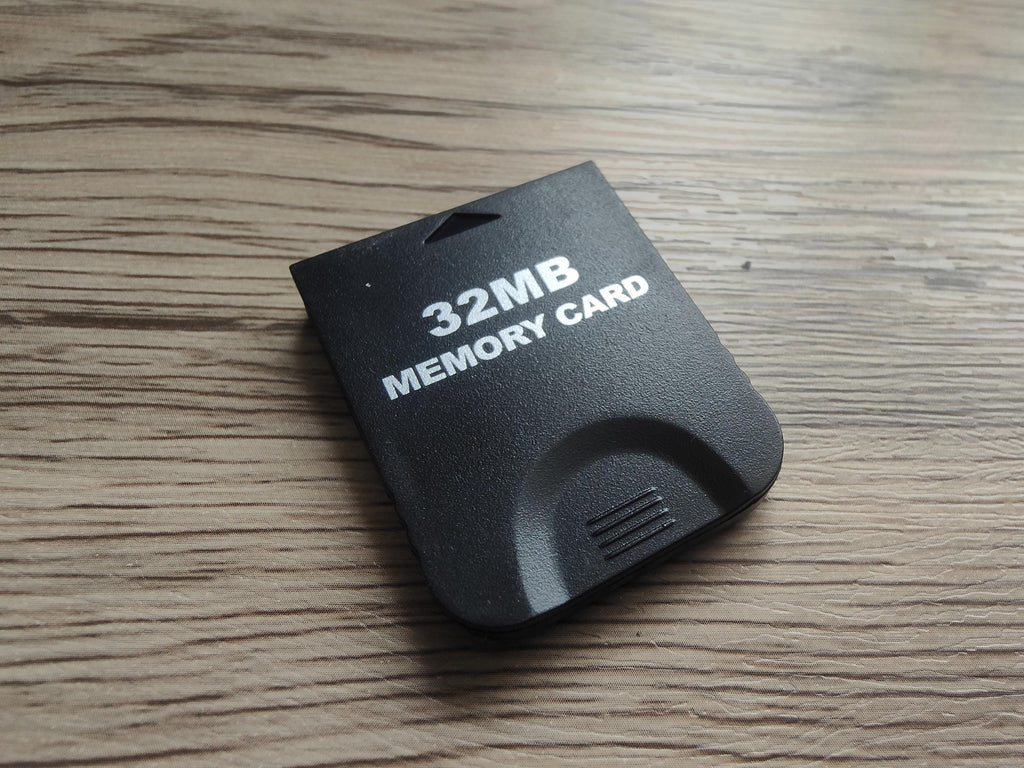 Black GameCube Memory Cards 4MB - 128MB | High - Capacity Save Storage for Nintendo GC - Console Revive