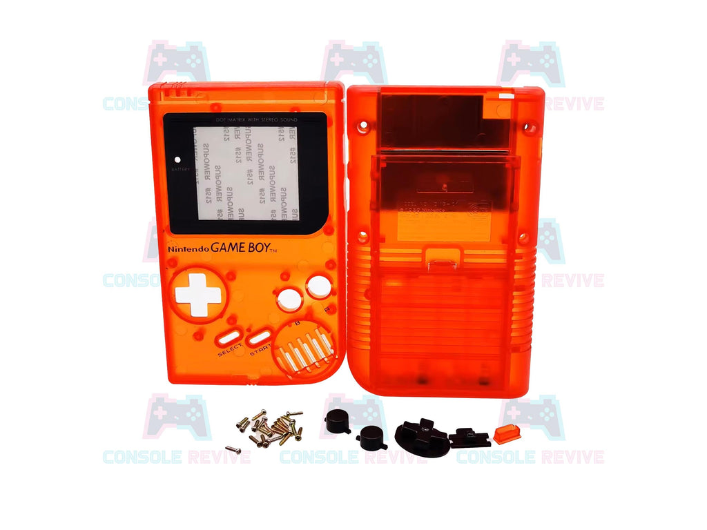 Original DMG Gameboy Replacement Shell with Buttons & Screws - Available in Blue, Clear, Green, Orange, Purple, Red - Console Revive