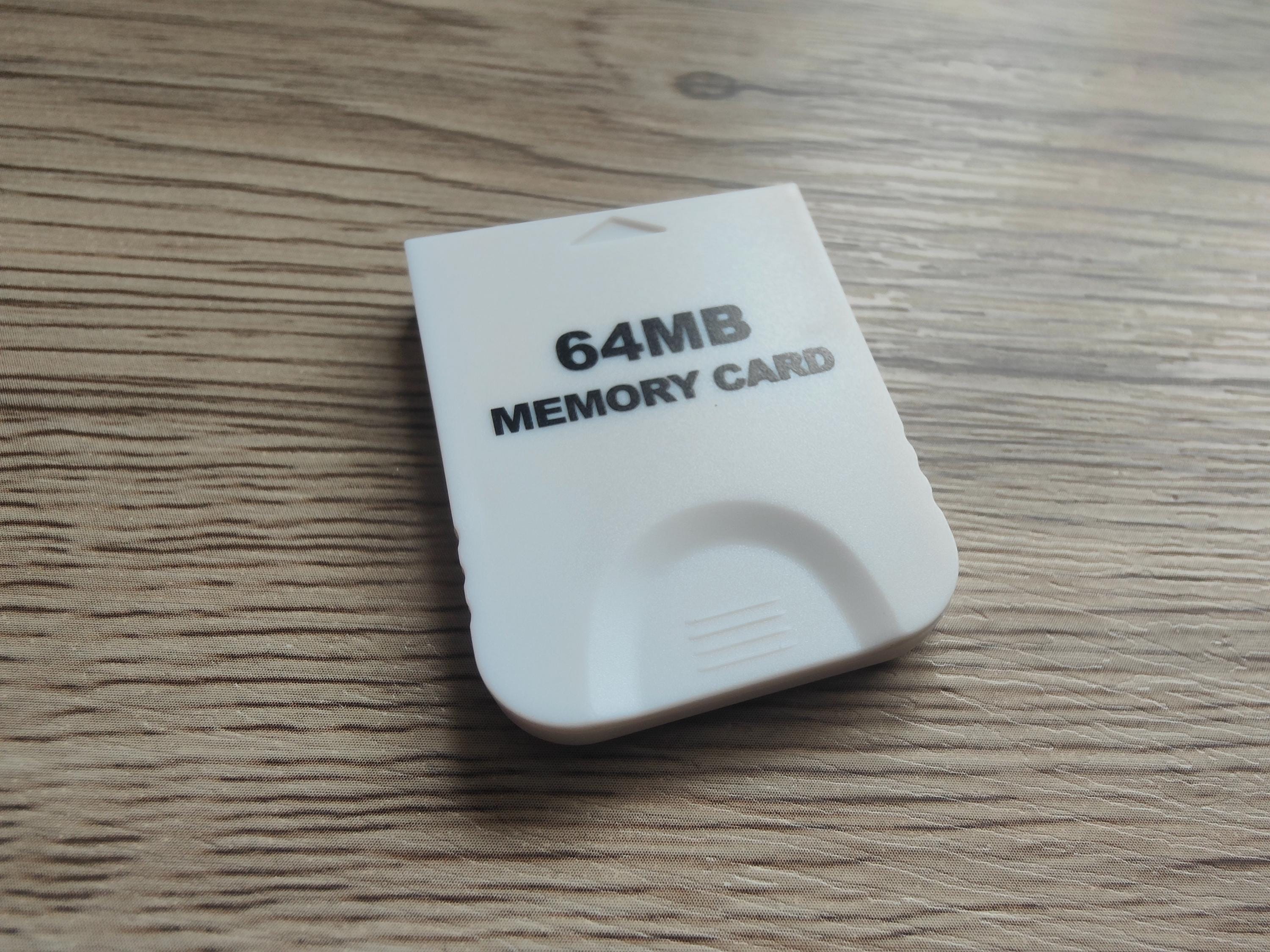 White GameCube Memory Cards 4MB - 128MB | High - Capacity Save Storage for Nintendo GC - Console Revive