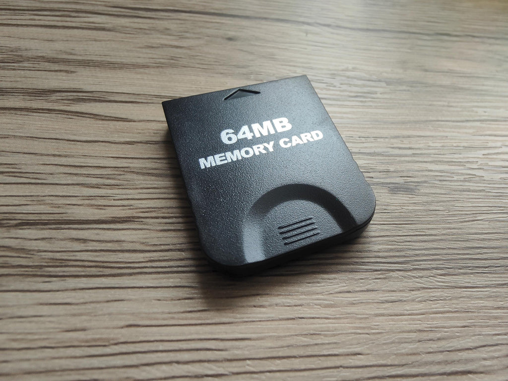 Black GameCube Memory Cards 4MB - 128MB | High - Capacity Save Storage for Nintendo GC - Console Revive