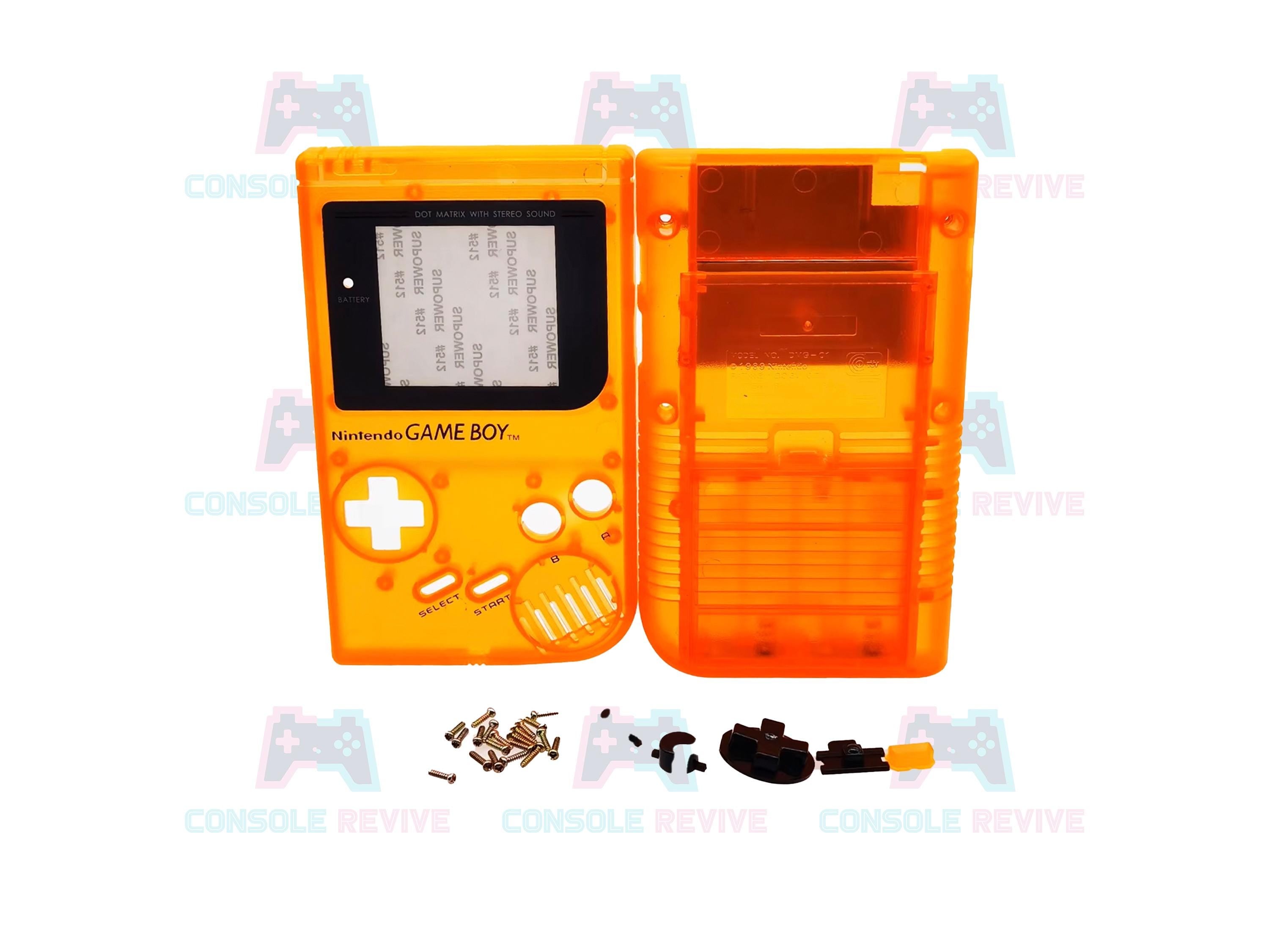 Original DMG Gameboy Replacement Shell with Buttons & Screws - Available in Blue, Clear, Green, Orange, Purple, Red - Console Revive