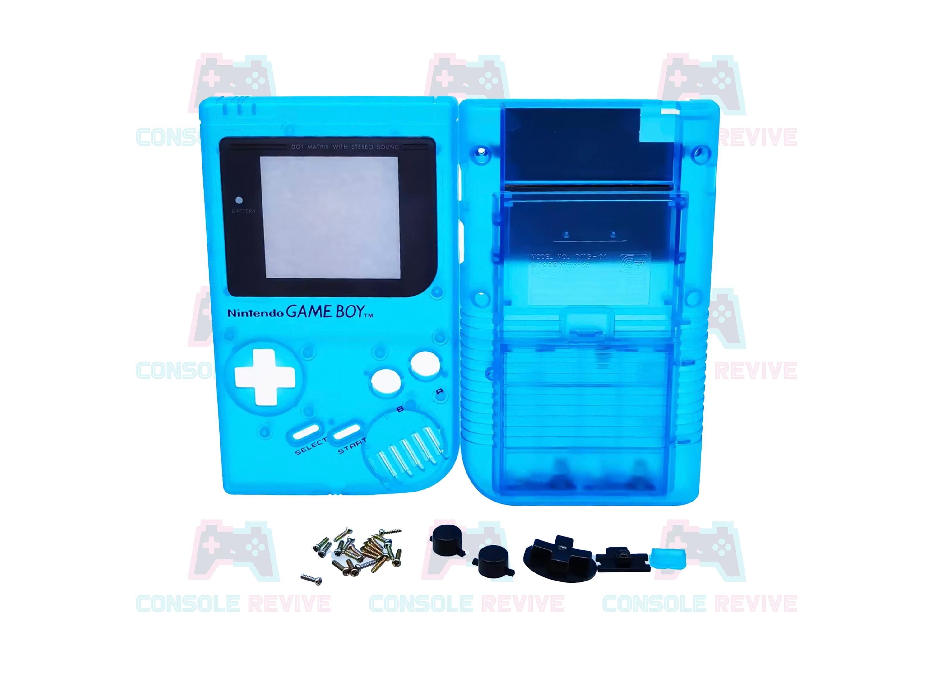 Original DMG Gameboy Replacement Shell with Buttons & Screws - Available in Blue, Clear, Green, Orange, Purple, Red - Console Revive