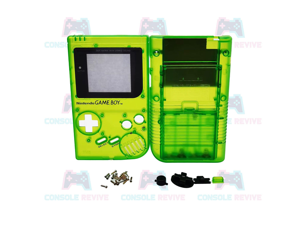 Original DMG Gameboy Replacement Shell with Buttons & Screws - Available in Blue, Clear, Green, Orange, Purple, Red - Console Revive