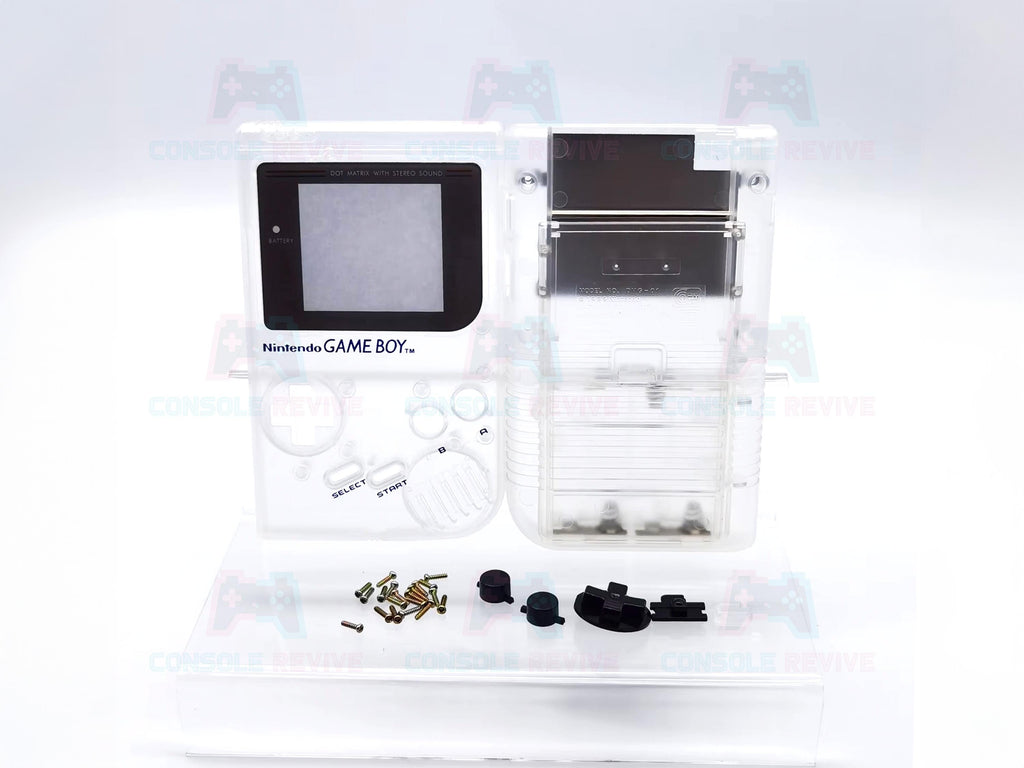 Original DMG Gameboy Replacement Shell with Buttons & Screws - Available in Blue, Clear, Green, Orange, Purple, Red - Console Revive