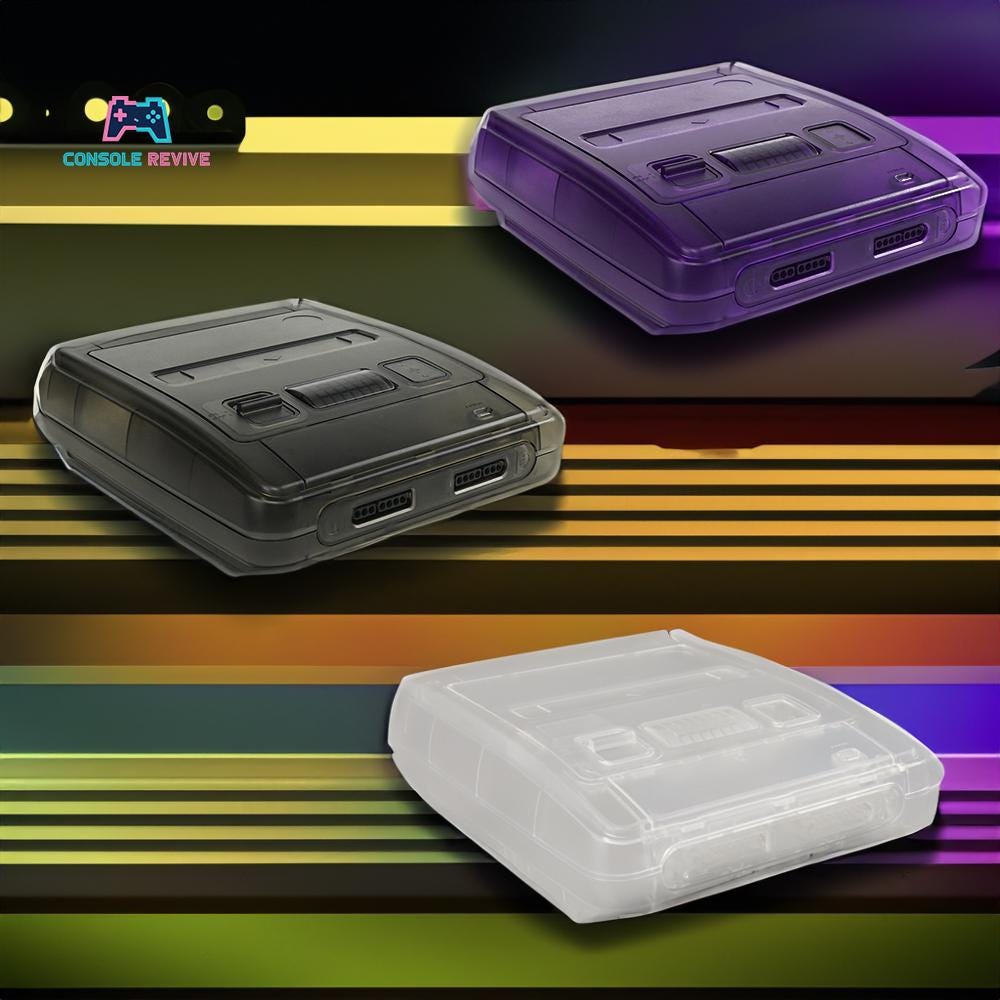 SNES or Famicom UK/EU & Japanese Replacement Shells – 3 Colours Available | Custom Console Case for Retro Gamers - Console Revive