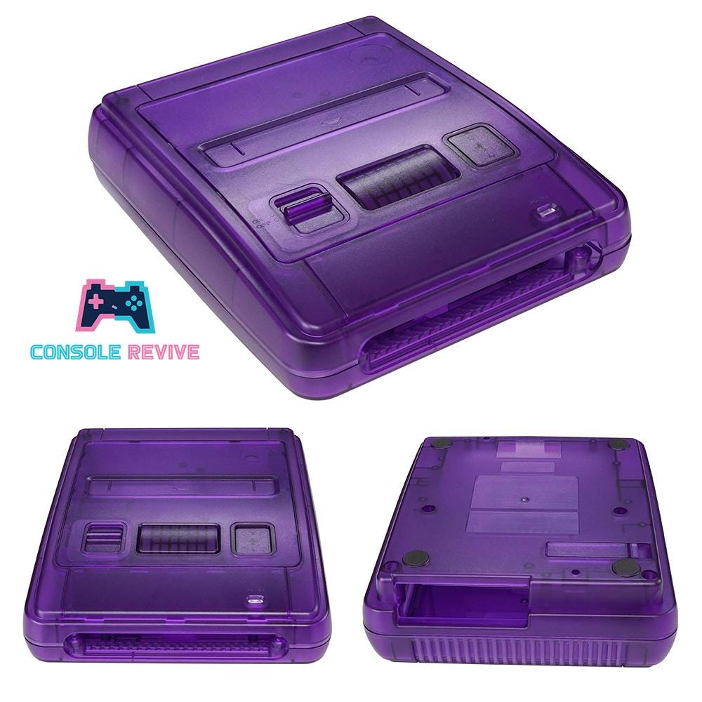 SNES or Famicom UK/EU & Japanese Replacement Shells – 3 Colours Available | Custom Console Case for Retro Gamers
