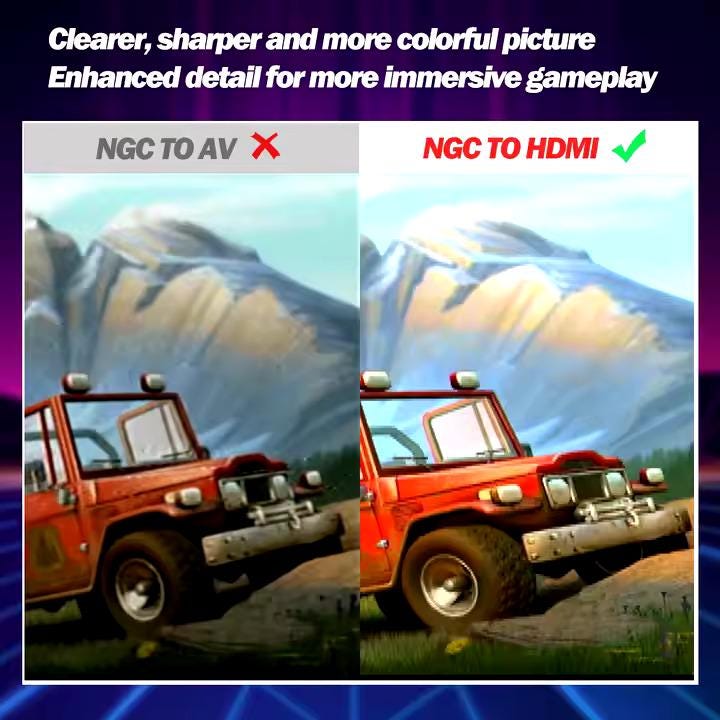 HDMI - Compatible Line Doubler Adapter for Nintendo GameCube (GC2HDMI) – Digital to HDMI Converter - Console Revive