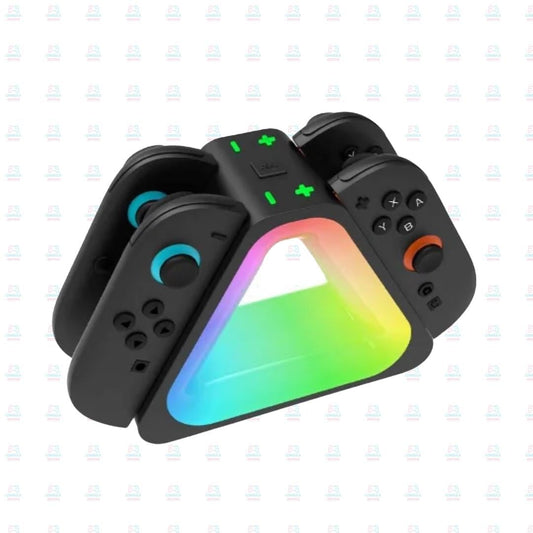 Switch 2 Controller Charging Dock – RGB Light Stand for 4 Controllers – NS2 Charging Station