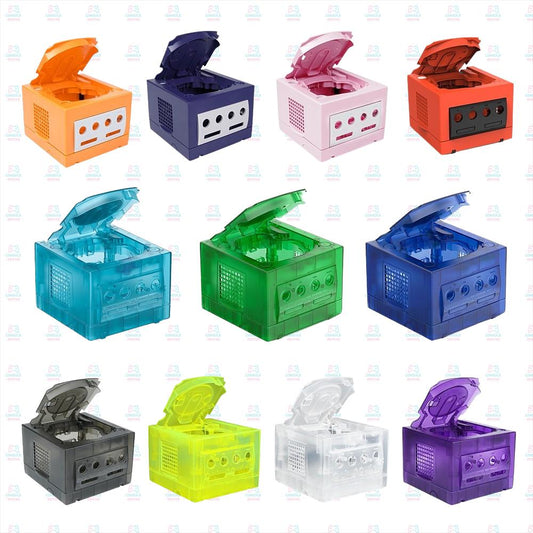 Crystal Clear Transparent Replacement Shell Case for GameCube - Enhance Your Console's Look!