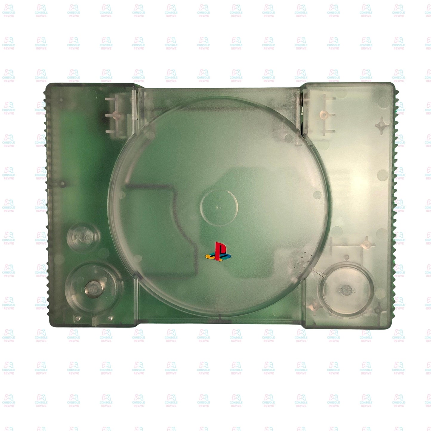 PS1 Transparent Shell Replacement Case – Clear Housing for Sony PlayStation 1 Console – Retro Modding Custom Cover Kit