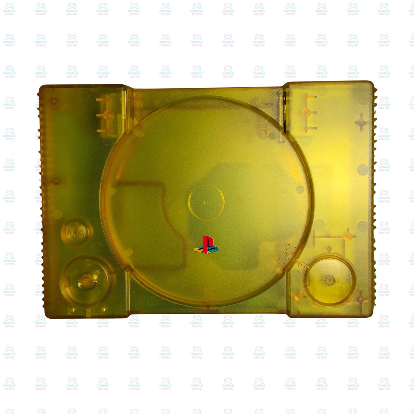 PS1 Transparent Shell Replacement Case – Clear Housing for Sony PlayStation 1 Console – Retro Modding Custom Cover Kit