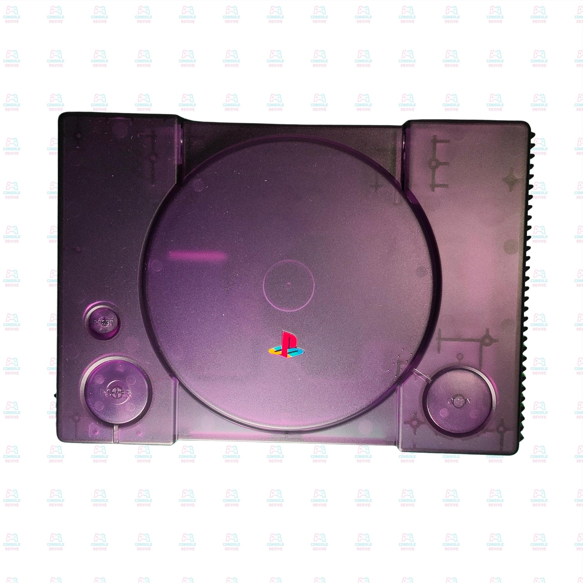 PS1 Transparent Shell Replacement Case – Clear Housing for Sony PlayStation 1 Console – Retro Modding Custom Cover Kit