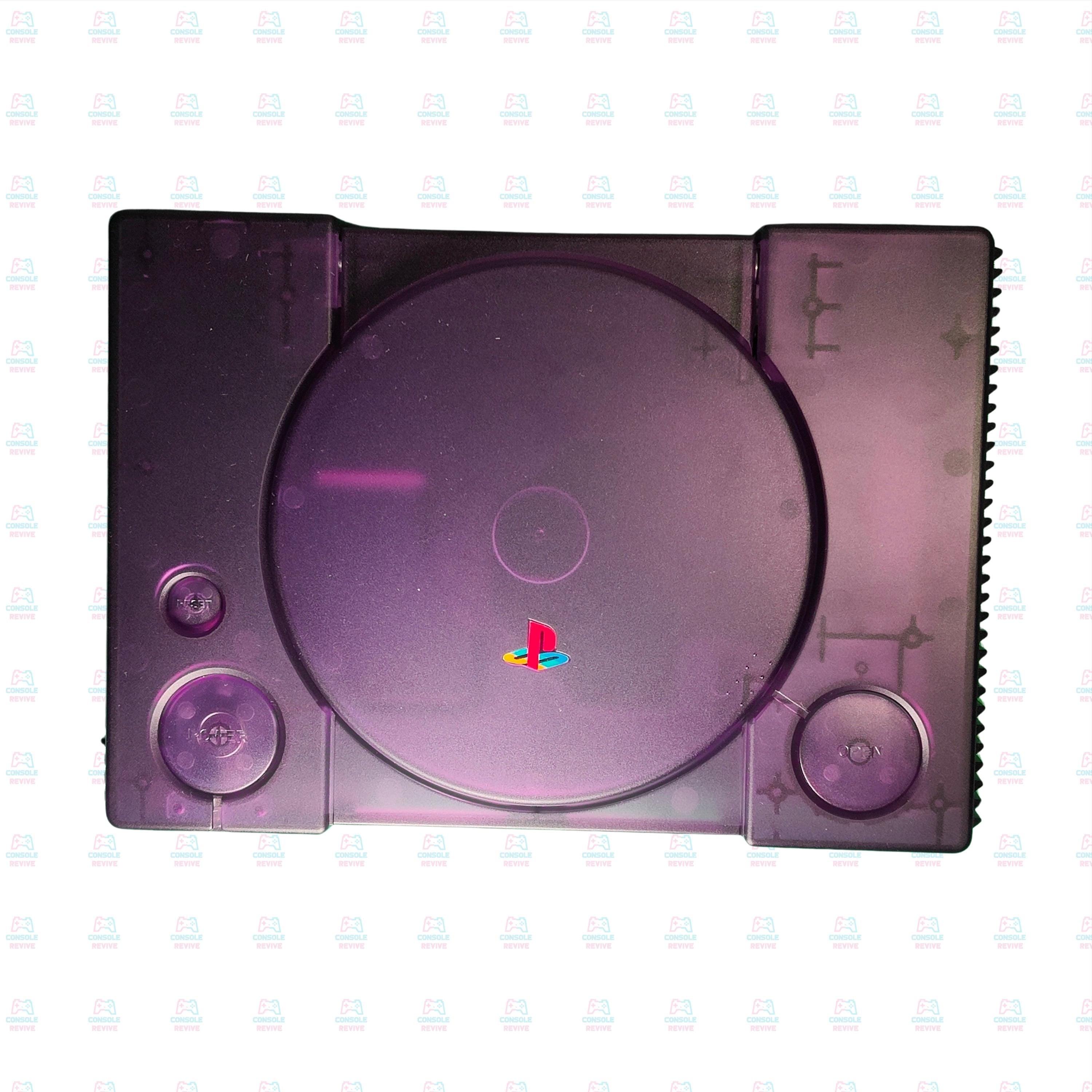 PS1 Transparent Shell Replacement Case – Clear Housing for Sony PlayStation 1 Console – Retro Modding Custom Cover Kit - Console Revive