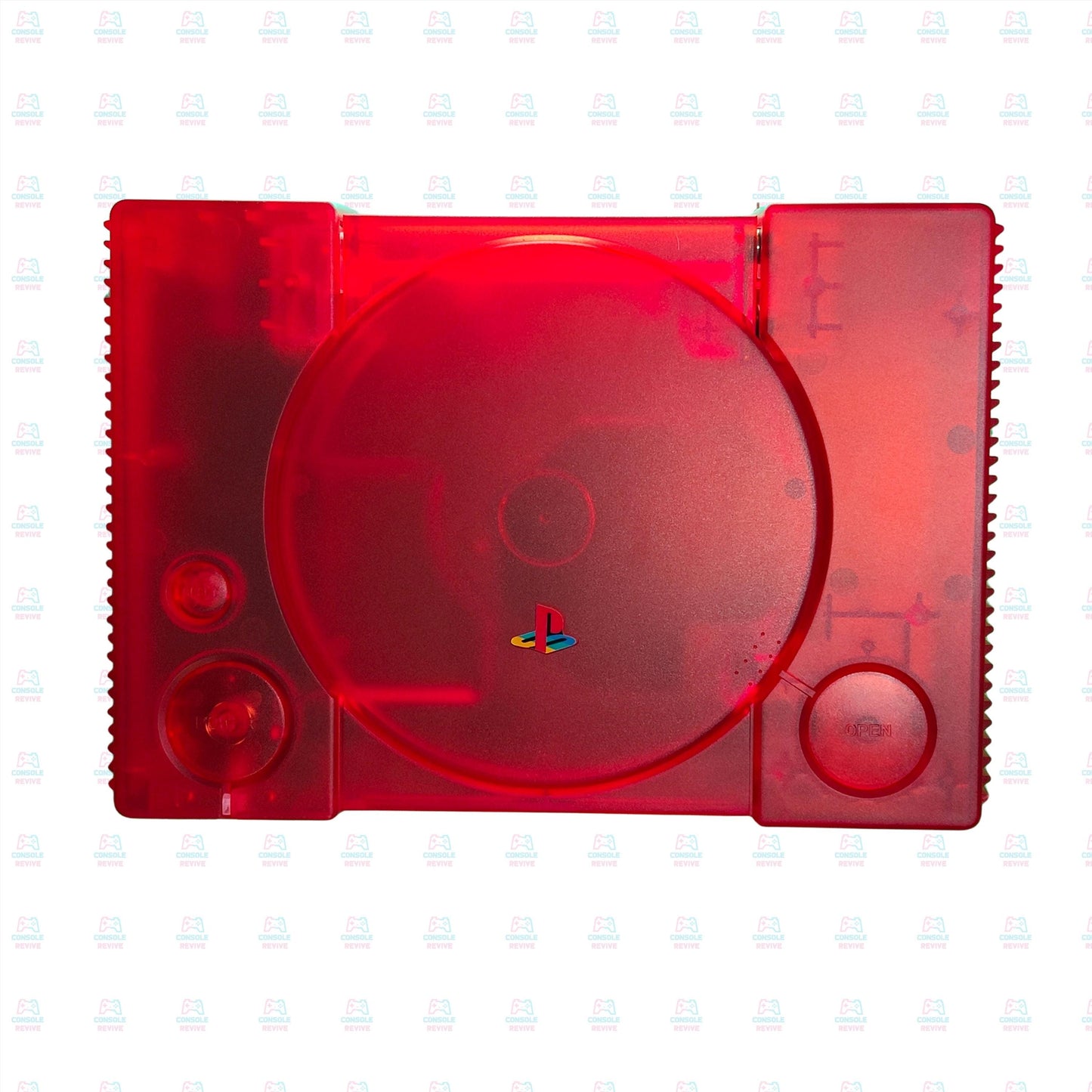 PS1 Transparent Shell Replacement Case – Clear Housing for Sony PlayStation 1 Console – Retro Modding Custom Cover Kit