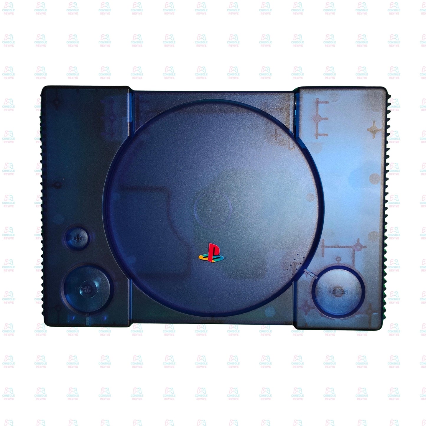 PS1 Transparent Shell Replacement Case – Clear Housing for Sony PlayStation 1 Console – Retro Modding Custom Cover Kit