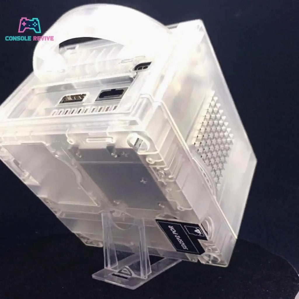 Custom GameCube Console with pad or wireless adapter, Picoboot Board, battery mod, and SD Card Reader - Unique Retro Gaming Mod - Console Revive