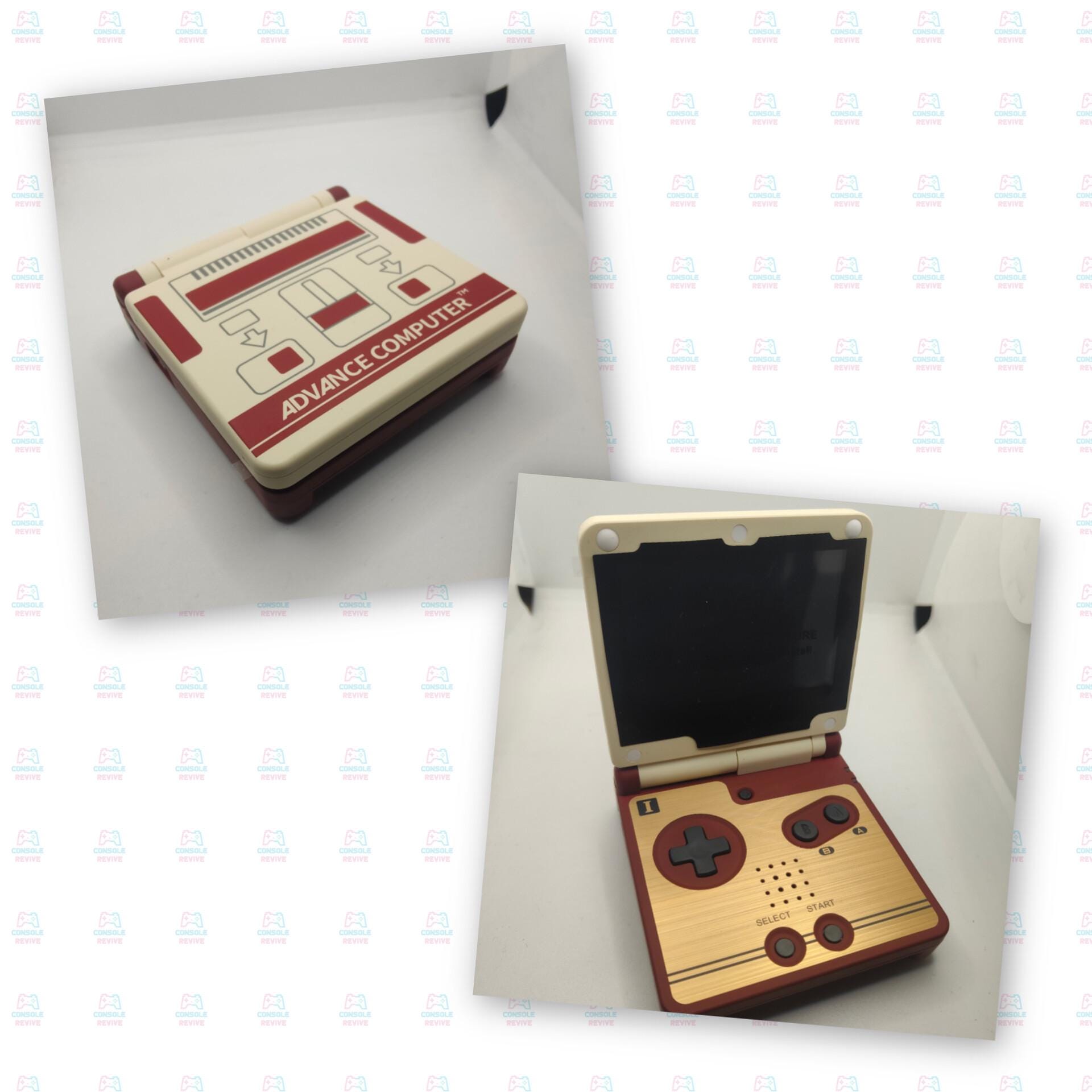 Custom Game Boy Advance SP | V5 IPS Screen | Extended Battery + Charger Included | Multiple Colours & Designs - Console Revive