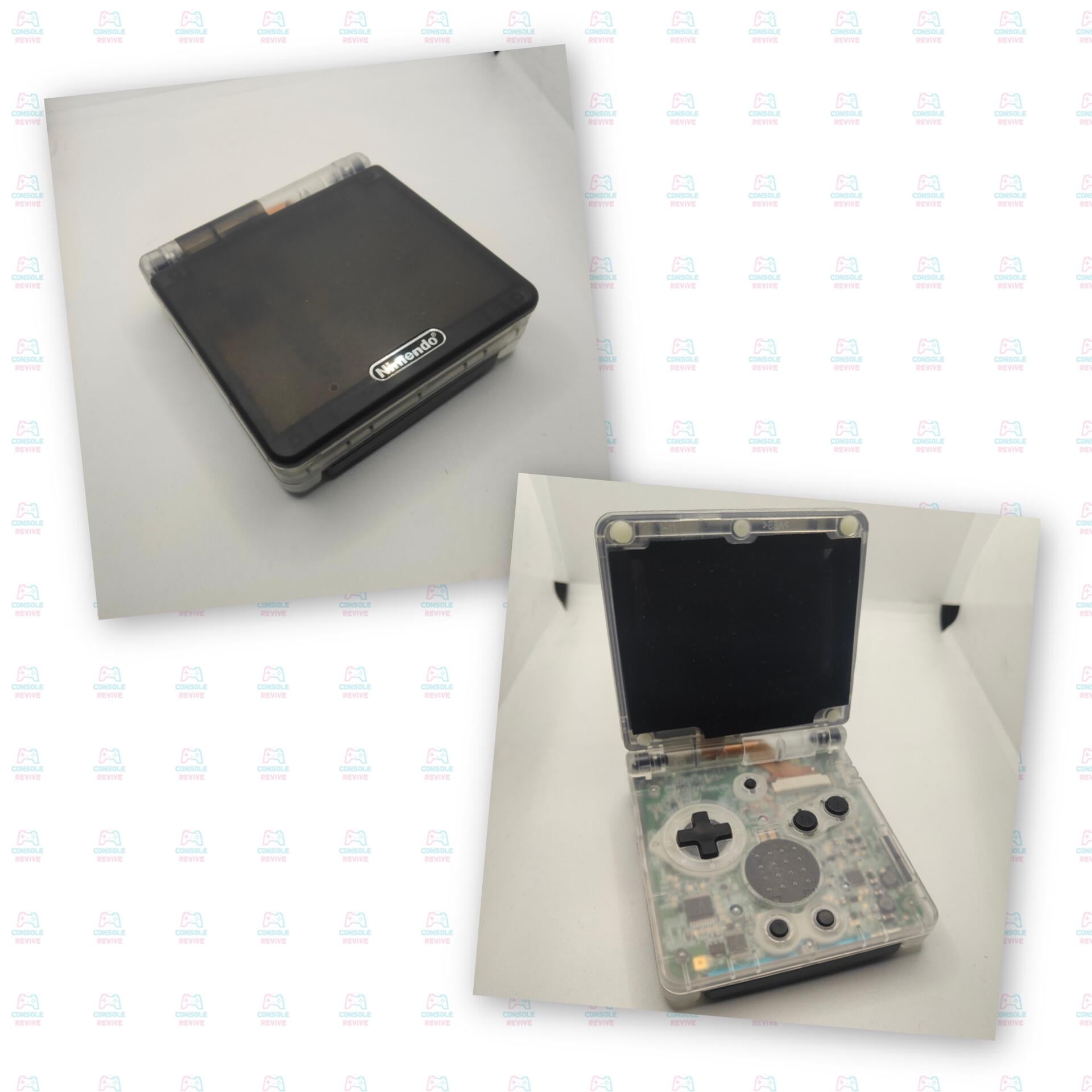 Custom Game Boy Advance SP | V5 IPS Screen | Extended Battery + Charger Included | Multiple Colours & Designs - Console Revive