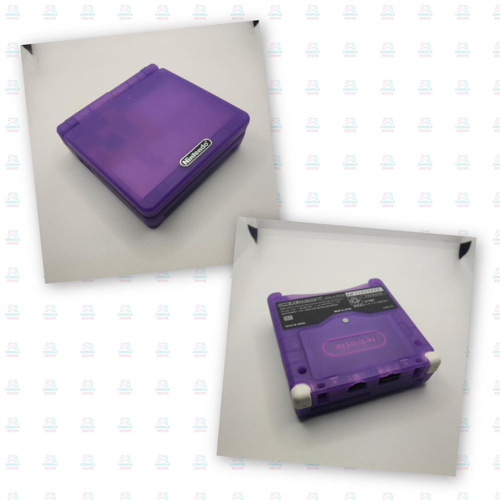 Custom Game Boy Advance SP | V5 IPS Screen | Extended Battery + Charger Included | Multiple Colours & Designs - Console Revive