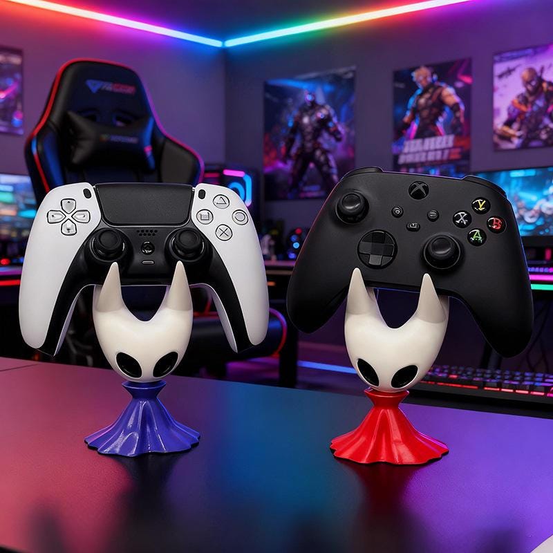 Silksong Inspired Controller Stand | Hollow Knight Hornet Phone Holder | Gaming Desk Stand | PS5 Xbox Switch Controller Dock | Gamer Gift - Console Revive